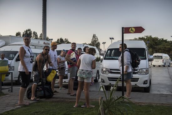 Russian tourists in Sharm el-Sheikh