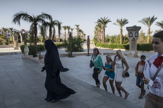 Russian tourists in Sharm el-Sheikh