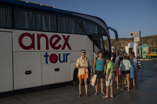 Russian tourists in Sharm el-Sheikh