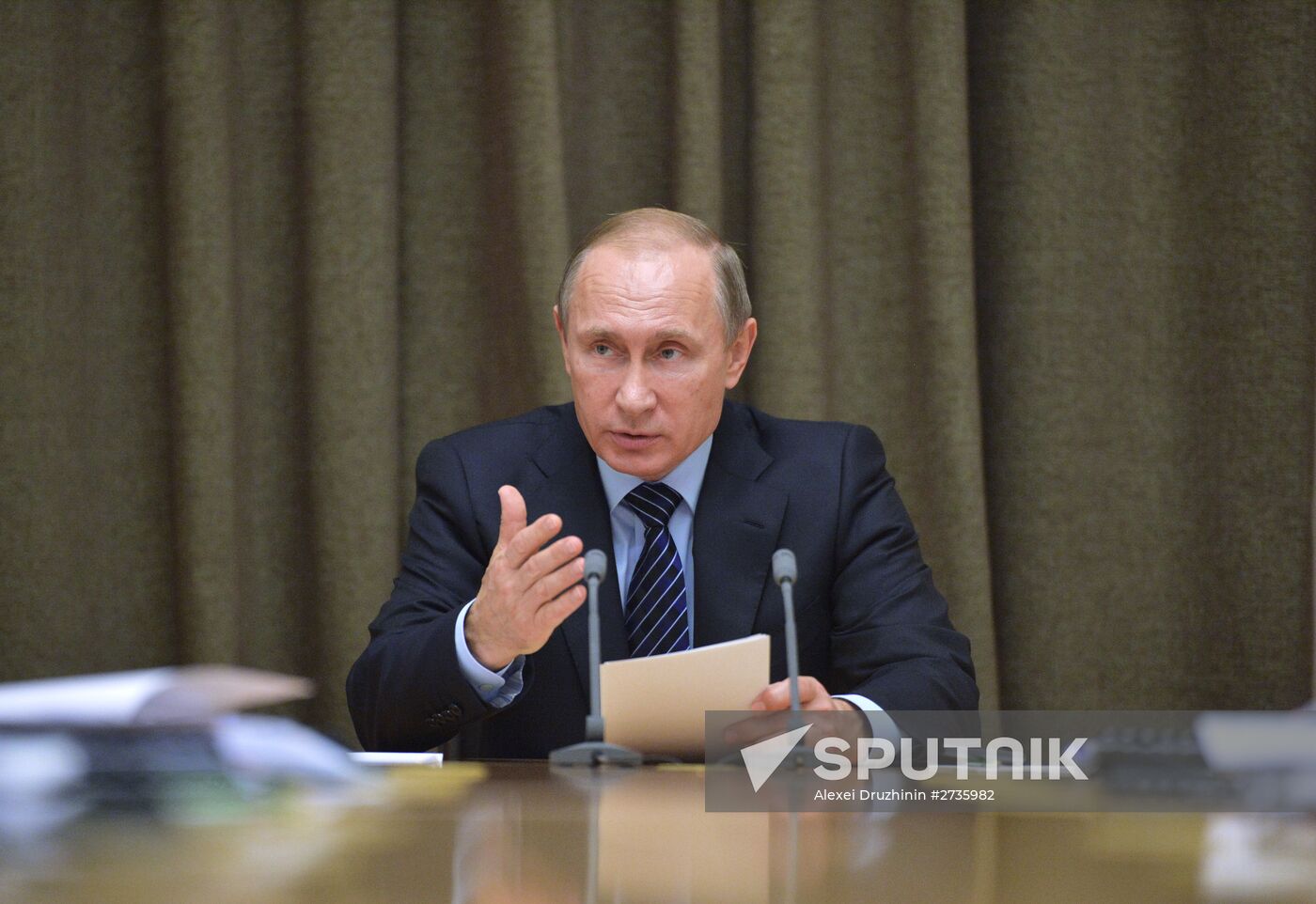 President Vladimir Putin holds meeing in Sochi on Russian Armed Forces development