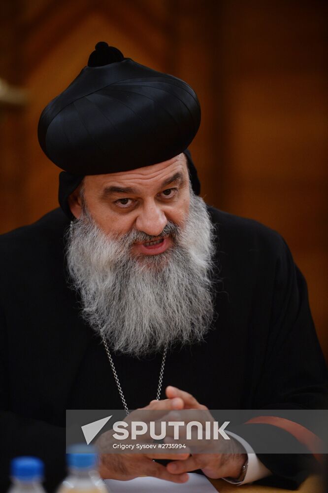Russian Foreign Minister Sergei Lavrov's meeting with Patriarch of Syriac Orthodox Church Moran Mor Ignatius Aphrem II