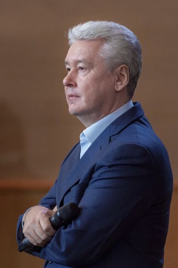 Moscow Mayor Sergei Sobyanin meets with students at Russian Presidential Academy of National Economy and Public Administration