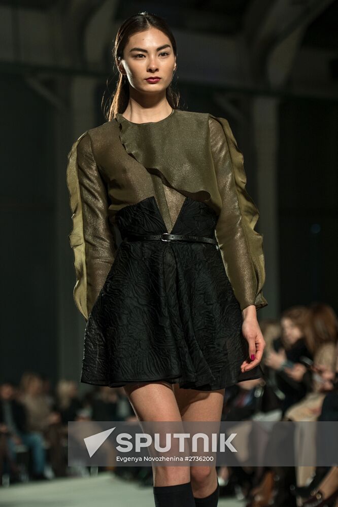 Igor Chapurin shows off his new collection during Mercedes Benz Fashion Week