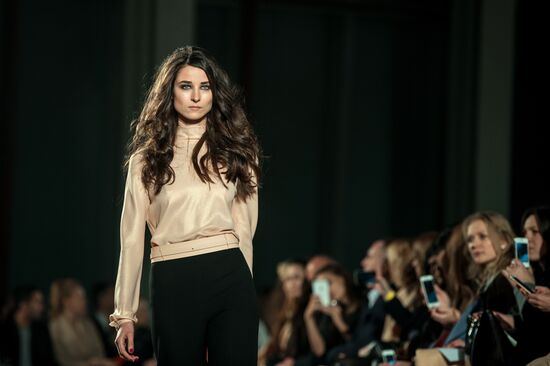 Igor Chapurin shows off his new collection during Mercedes Benz Fashion Week