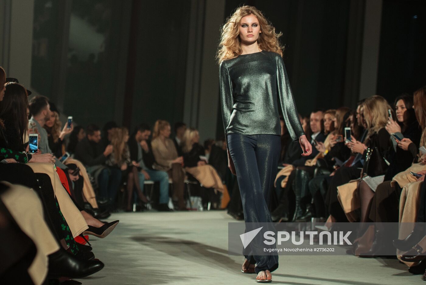 Igor Chapurin shows off his new collection during Mercedes Benz Fashion Week