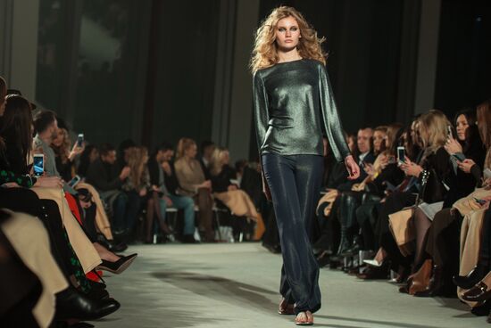 Igor Chapurin shows off his new collection during Mercedes Benz Fashion Week