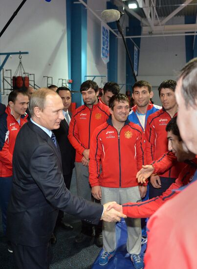 President Vladimir Putin holds meeting on preparing Russian athletes for 2016 Olympics