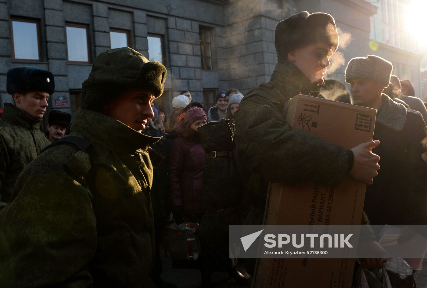Conscription campaign in Novosibirsk