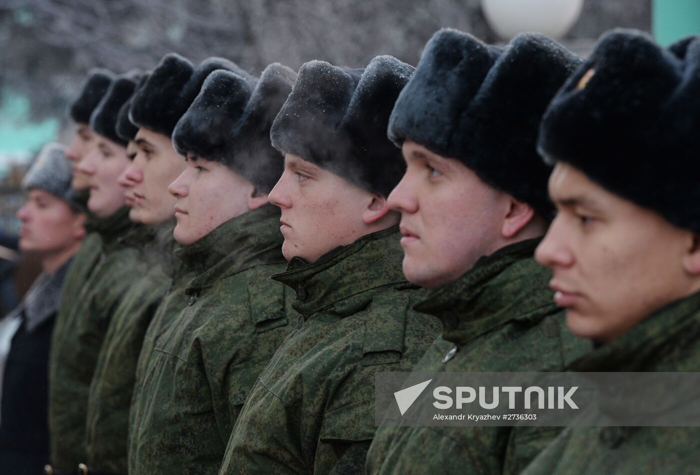 Conscription campaign in Novosibirsk