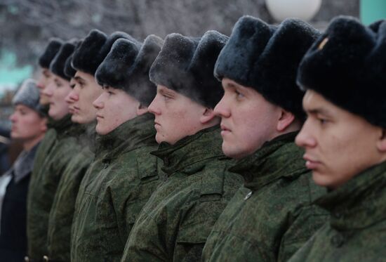 Conscription campaign in Novosibirsk