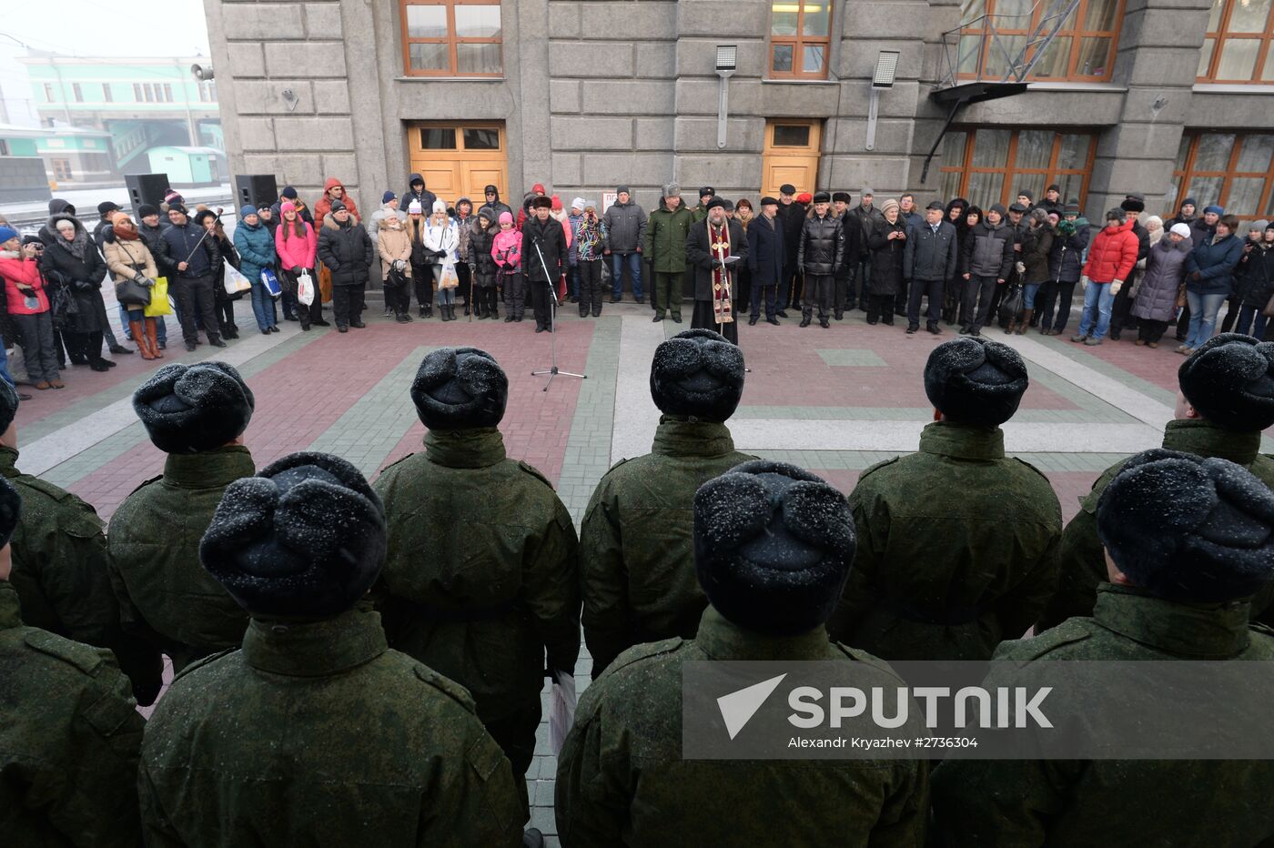 Conscription campaign in Novosibirsk