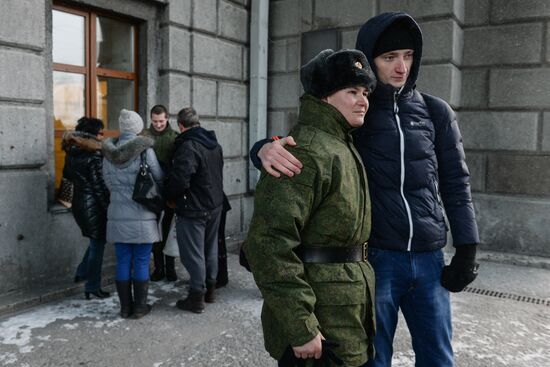 Conscription campaign in Novosibirsk