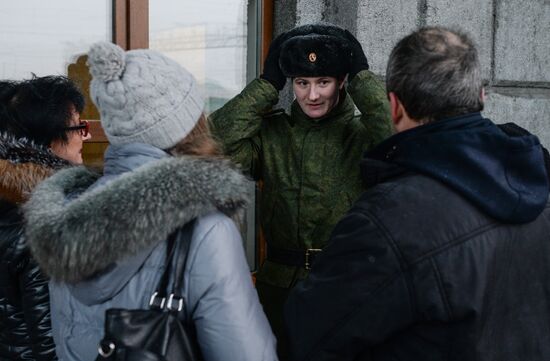 Conscription campaign in Novosibirsk