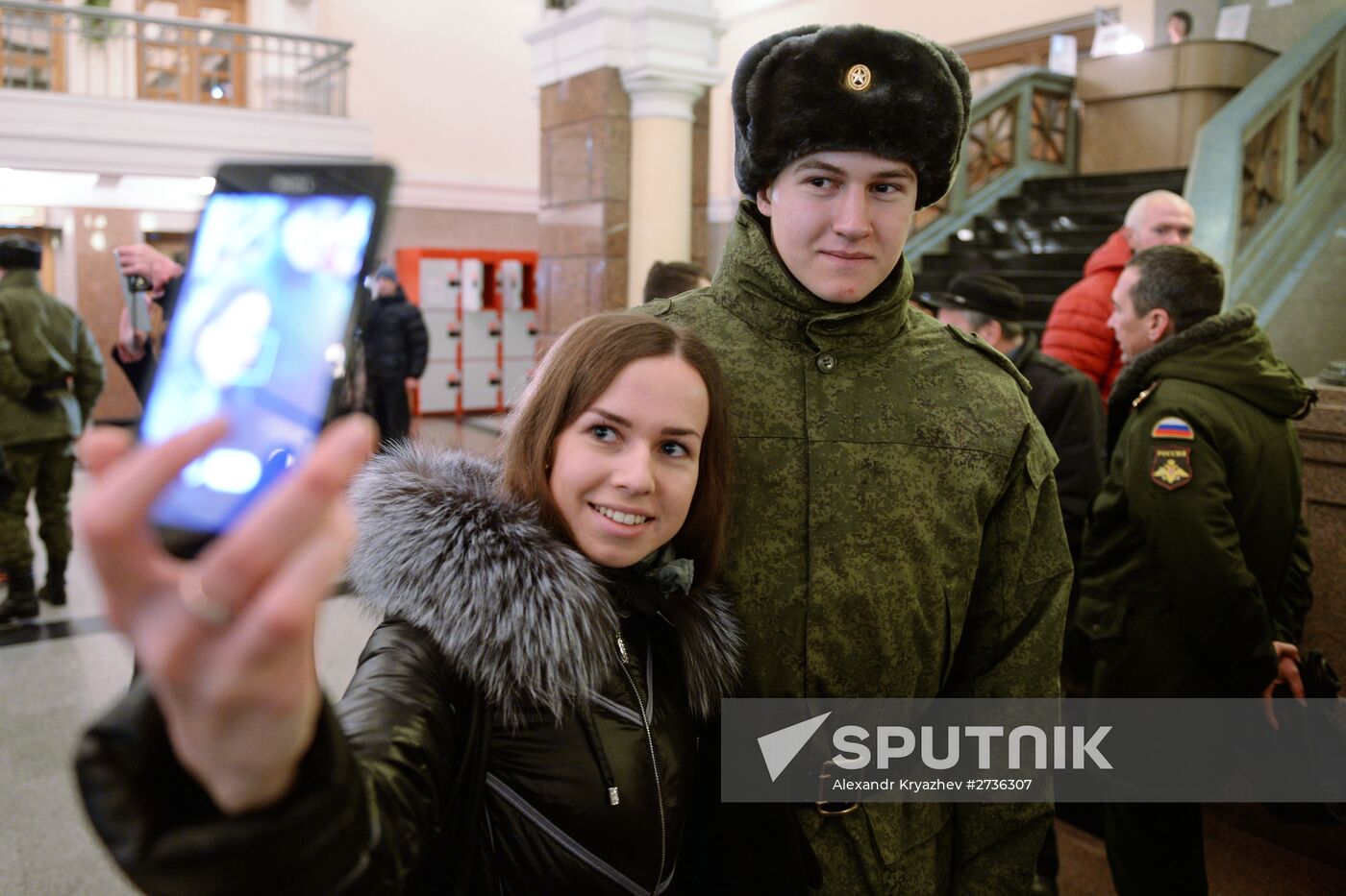 Conscription campaign in Novosibirsk