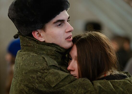 Conscription campaign in Novosibirsk