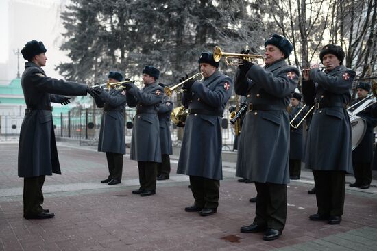 Conscription campaign in Novosibirsk