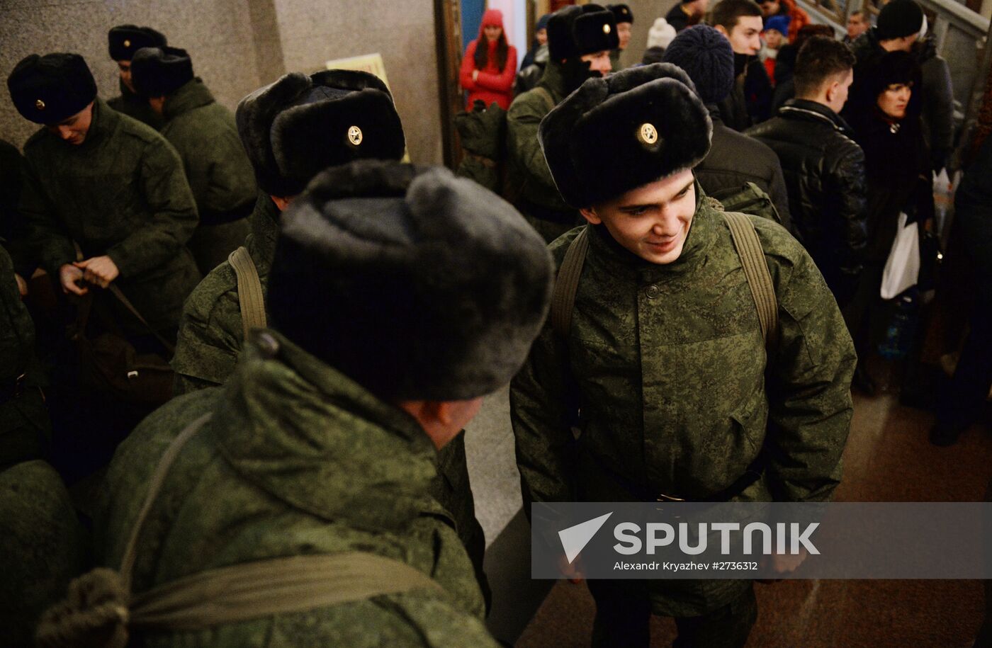 Conscription campaign in Novosibirsk