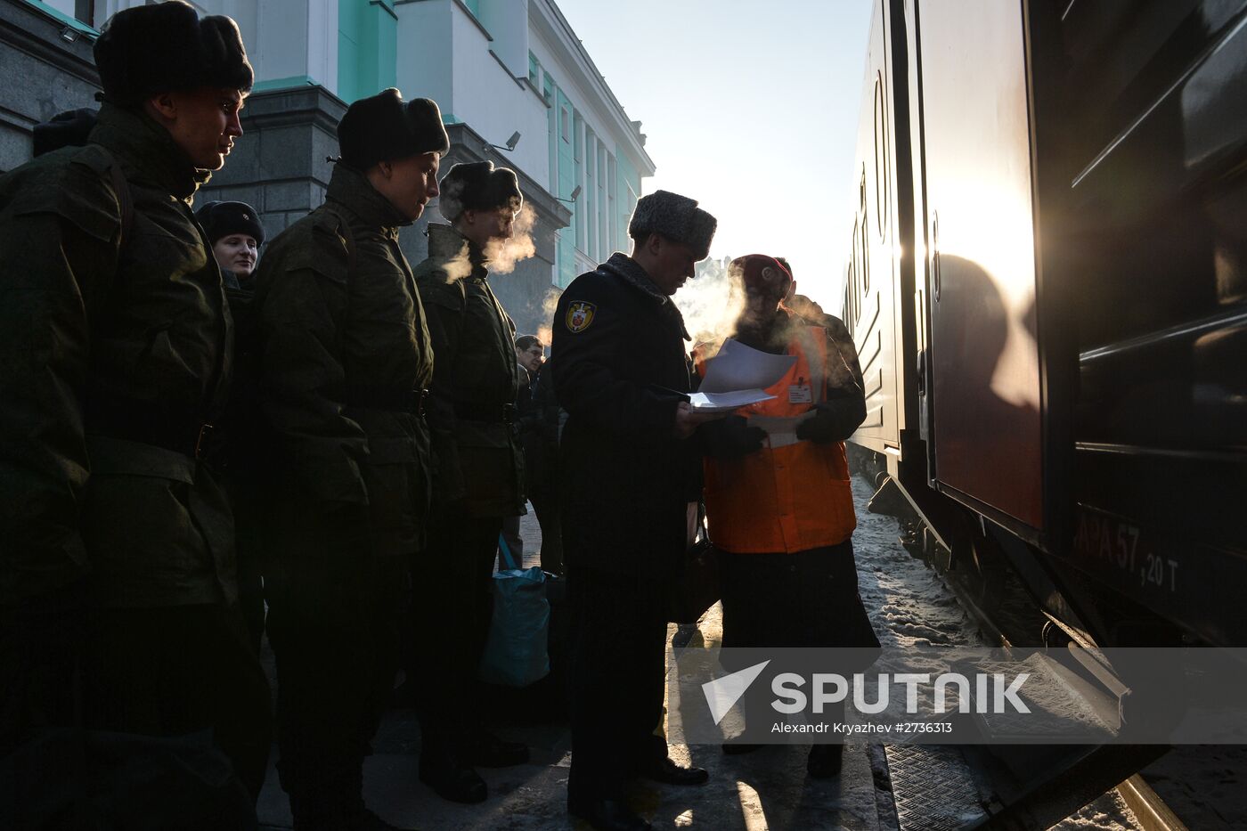 Conscription campaign in Novosibirsk