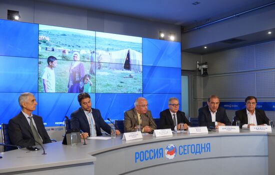 News conference by Syrian opposition leaders in Moscow