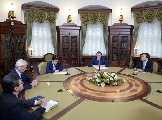 Chief of Staff of the Russian Presidential Executive Office Sergei Ivanov meets with FATF president Jee-Yoon Shin