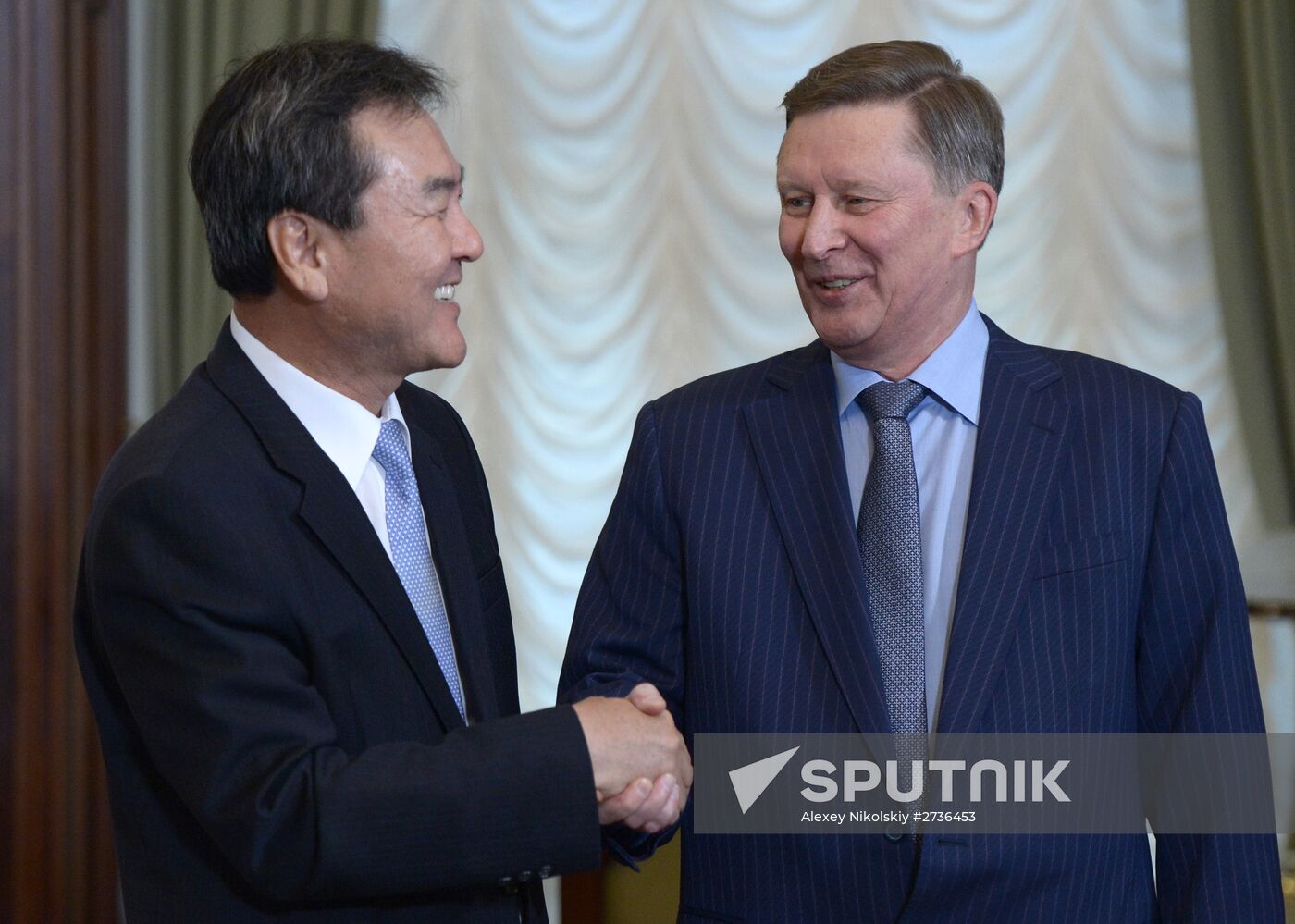 Chief of Staff of the Russian Presidential Executive Office Sergei Ivanov meets with FATF president Jee-Yoon Shin