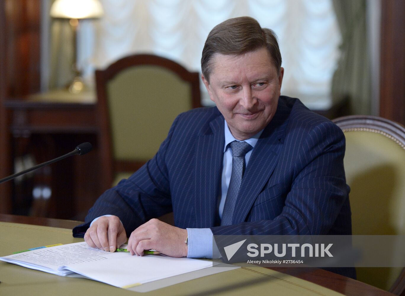 Chief of Staff of the Russian Presidential Executive Office Sergei Ivanov meets with FATF president Jee-Yoon Shin