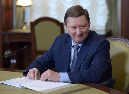 Chief of Staff of the Russian Presidential Executive Office Sergei Ivanov meets with FATF president Jee-Yoon Shin