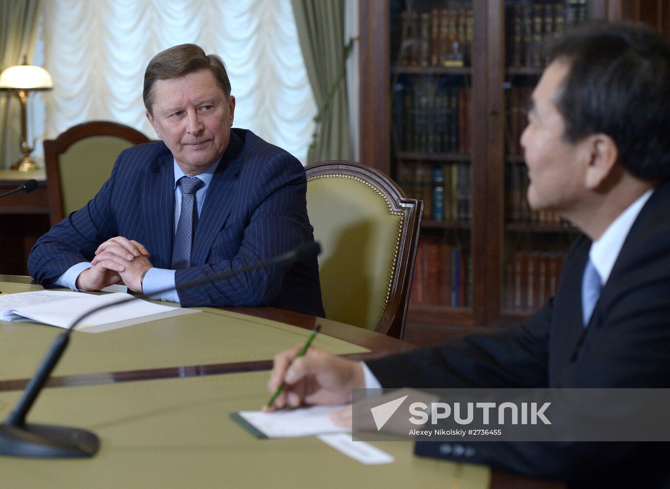 Chief of Staff of the Russian Presidential Executive Office Sergei Ivanov meets with FATF president Jee-Yoon Shin