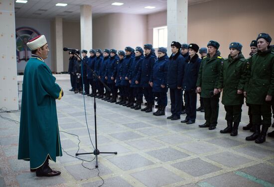 Calling up for miltiary service in Russian towns
