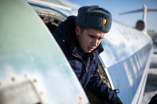 Calling up for miltiary service in Russian towns