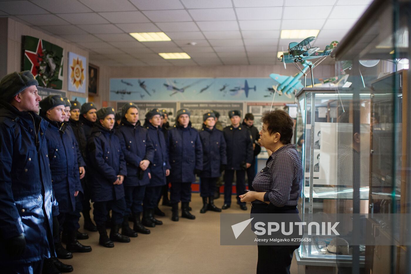 Calling up for miltiary service in Russian towns