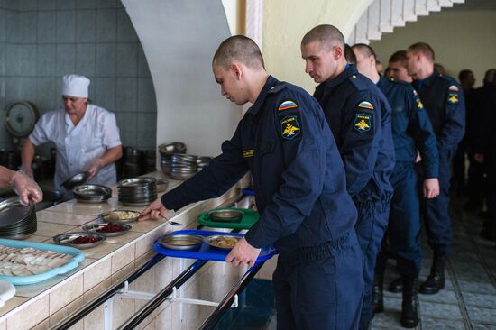 Calling up for miltiary service in Russian towns