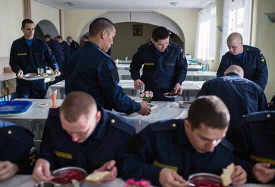 Calling up for miltiary service in Russian towns