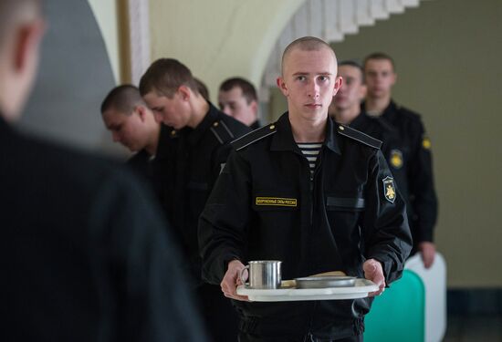 Calling up for miltiary service in Russian towns