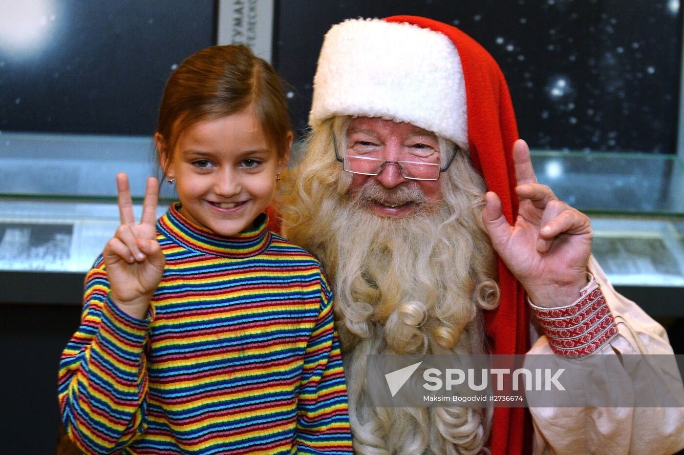 Santa Claus meets his Tatar counterpart Kysh Babai in Kazan