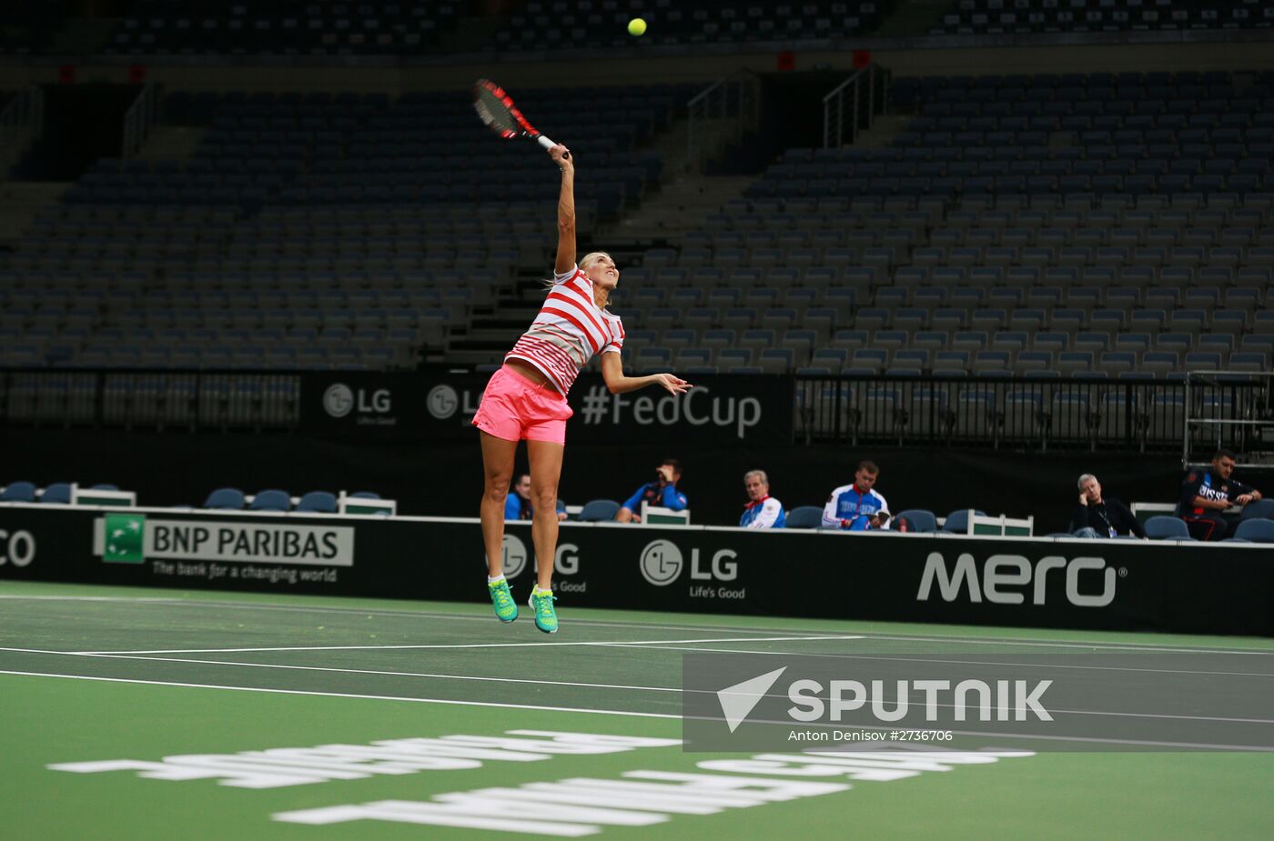 Fed Cup. Finals. Russian team holds training session