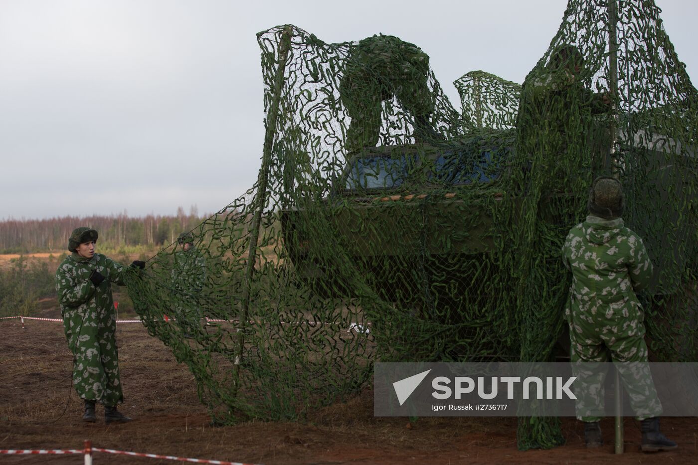 Artillery and missile field firing in Leningrad Region