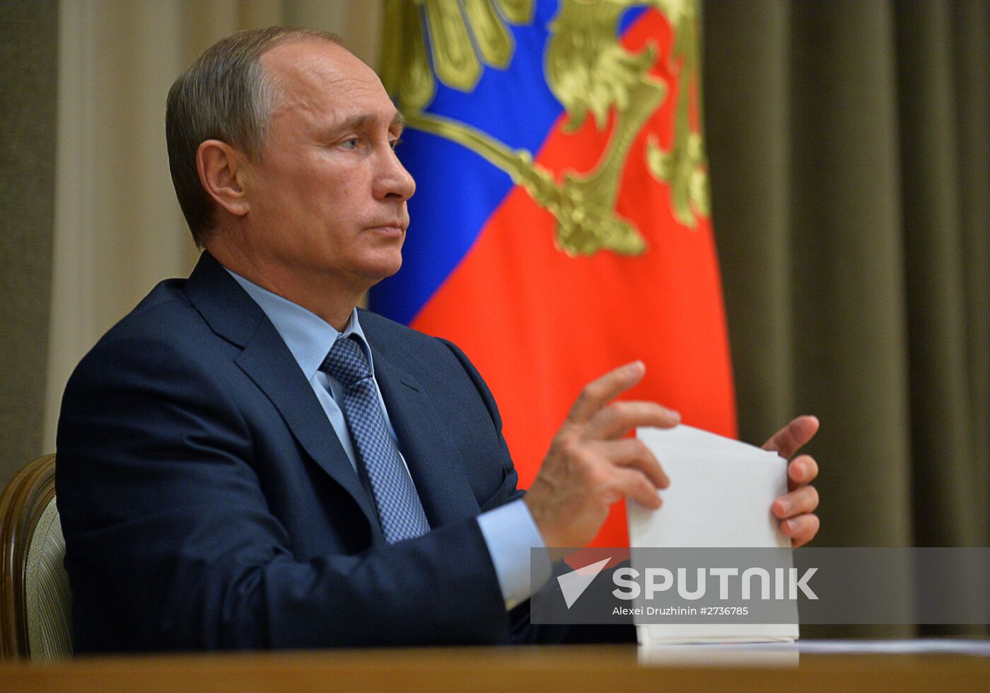 President Putin holds meeting on Russia's priority space activities