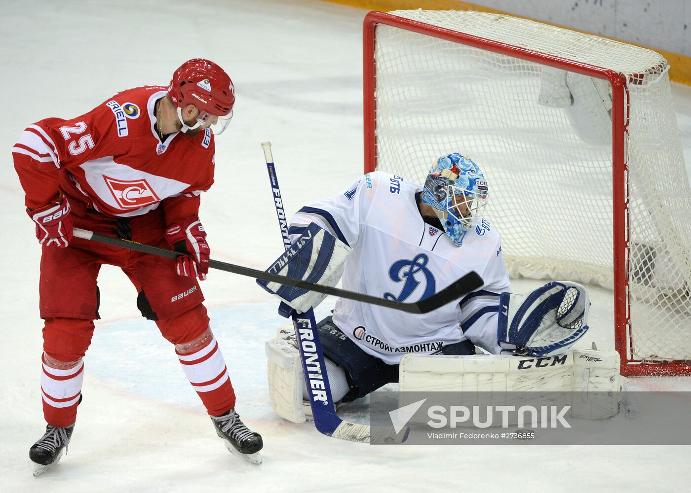 Kontinental Hockey League. Spartak vs. Dynamo Moscow