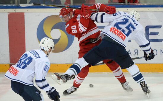 Kontinental Hockey League. Spartak vs. Dynamo Moscow