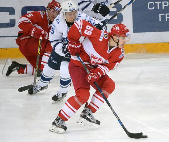 Kontinental Hockey League. Spartak vs. Dynamo Moscow