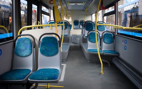 Moscow Mayor inspects new Mosgortrans buses