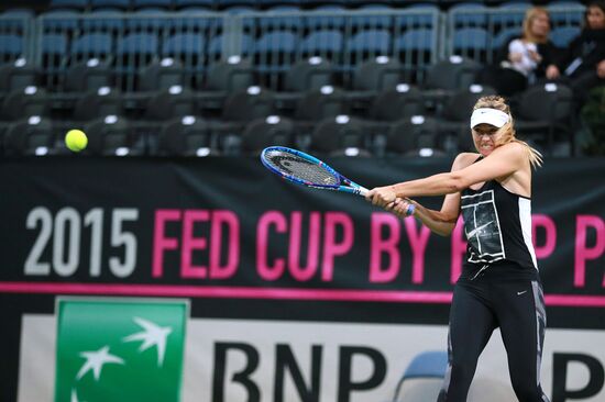 Fed Cup. Finals. Russian team holds training session
