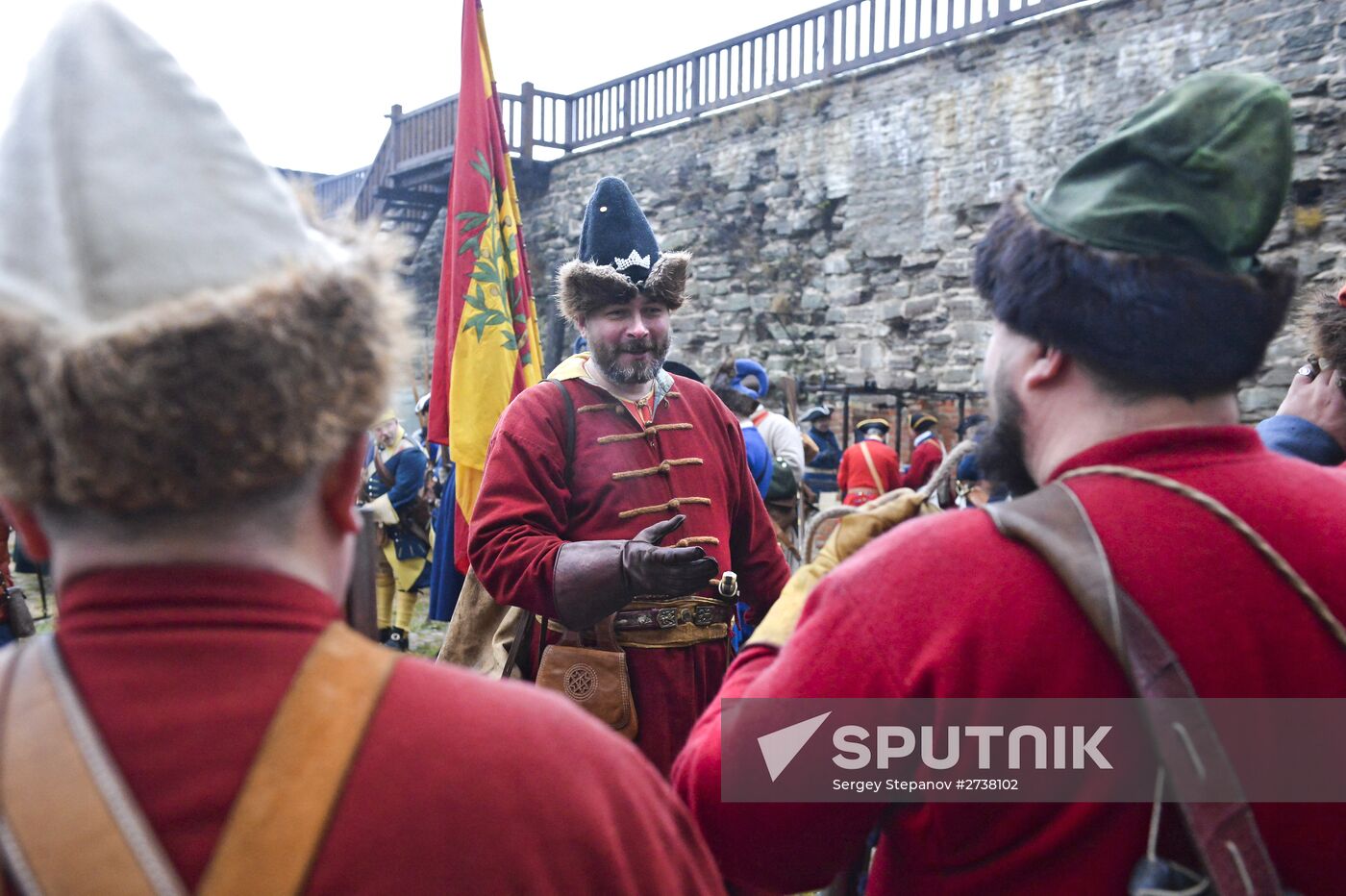 Reenactment of Battle of Narva in Great Northern War
