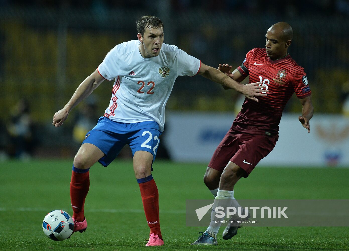 Football. Russia vs. Portugal exhibition game