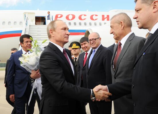 Russian President Vladimir Putin takes part in G20 summit in Turkey