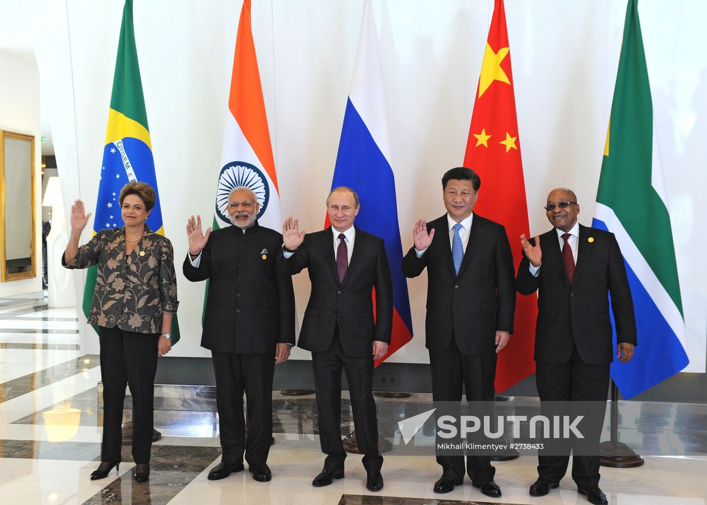 Russian President Vladimir Putin takes part in informal BRICS summit in Antalya