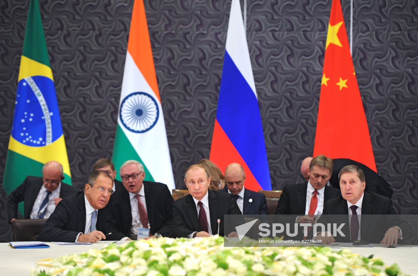 Russian President Vladimir Putin takes part in informal BRICS summit in Antalya