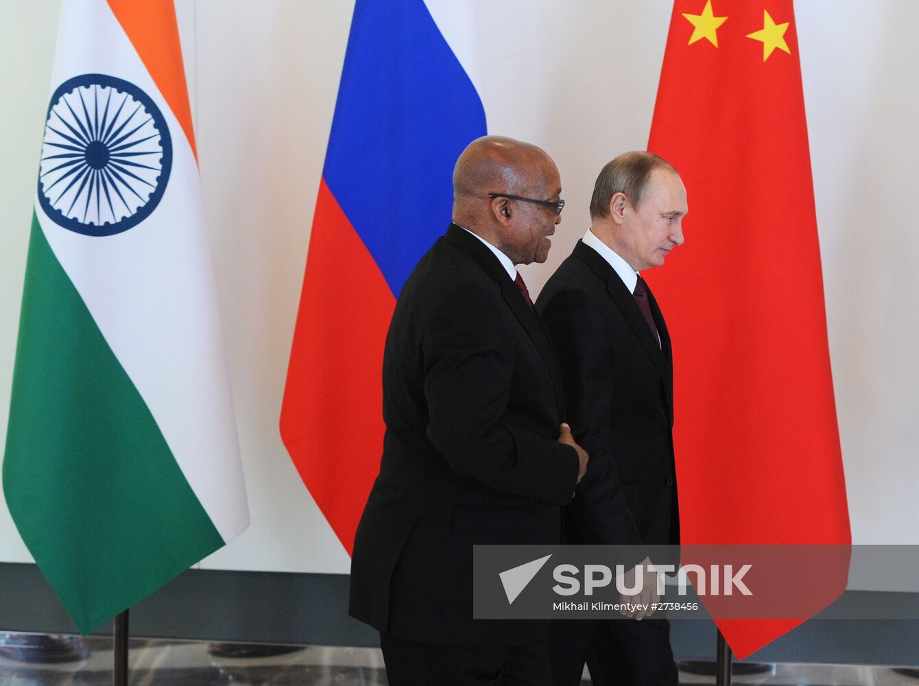 Russian President Vladimir Putin takes part in informal BRICS summit in Antalya