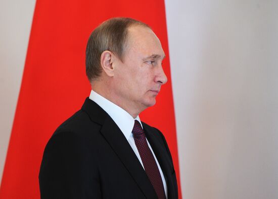 Russian President Vladimir Putin takes part in informal BRICS summit in Antalya